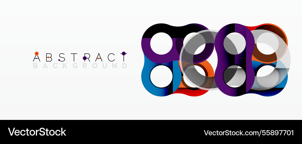 Abstract circle element composition Vector Image