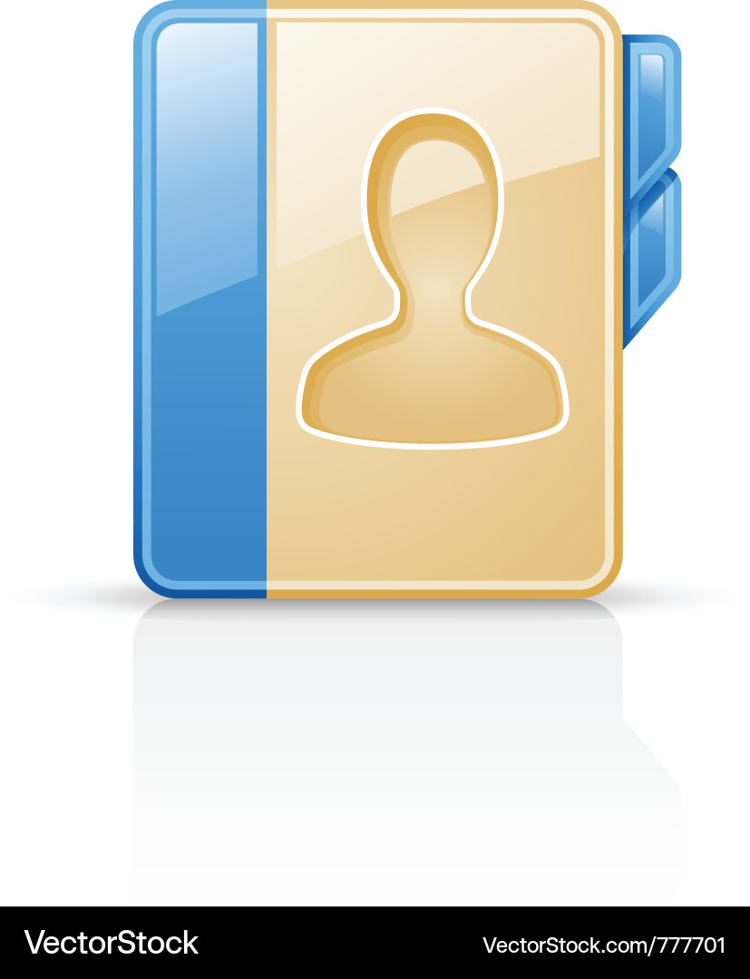 Notebook & Address Book Vector Image