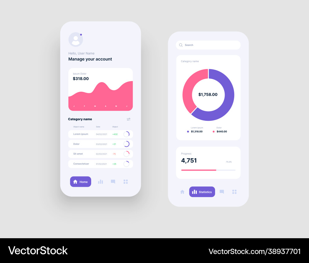 Wireframes Bildschirme Dashboard ui und ux kit design vektorbild