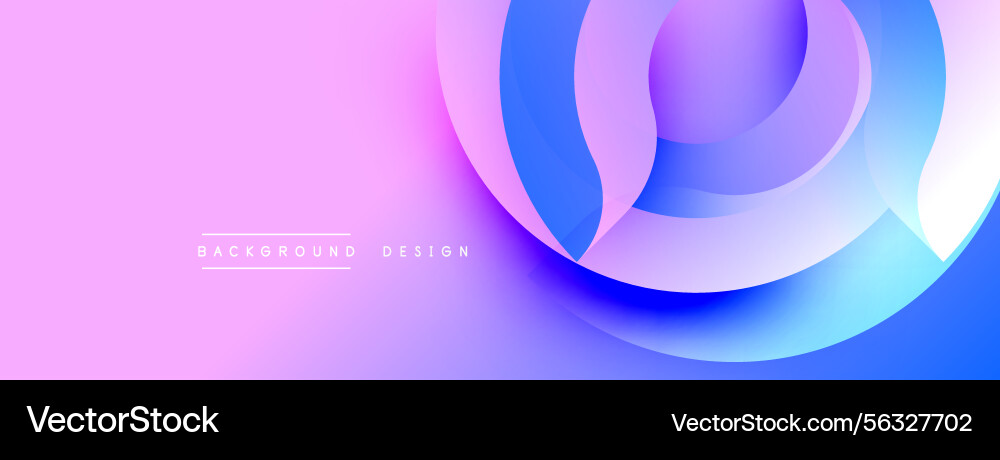Abstract flowing shapes create dynamic Vector Image