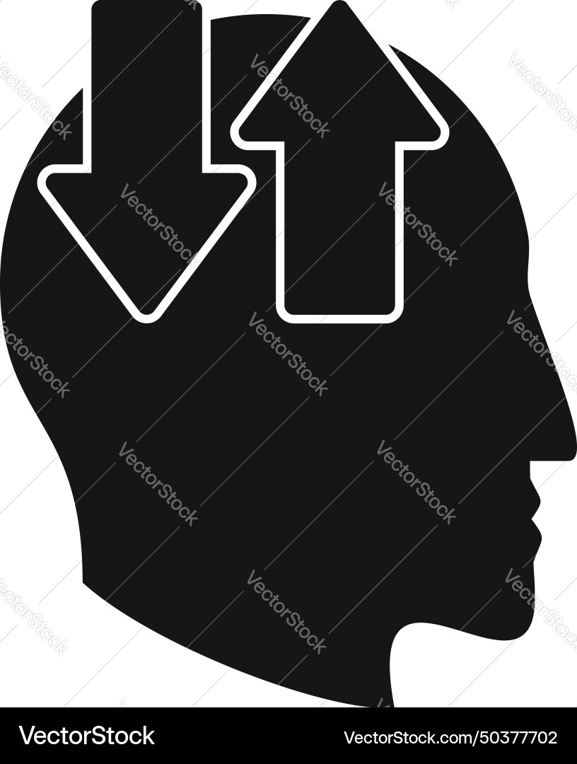 Change memory shelf icon simple mind Change memory shelf icon simple mind vector image