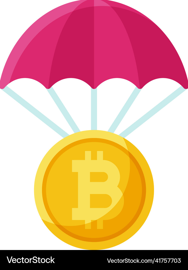 Airdrop icon bitcoin related – Royalty-Free Vector | VectorStock