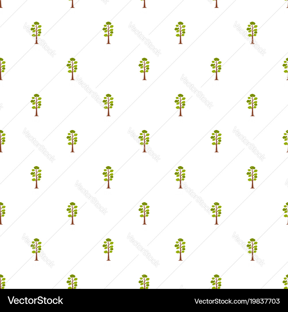 Pine tree pattern seamless vector image
