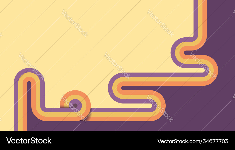 Retro bright background with stripe through image Retro bright background with stripe through image vector image