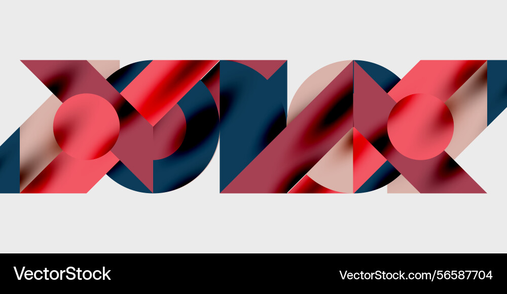 Abstract geometric shapes overlap creating Abstract geometric shapes overlap creating vector image