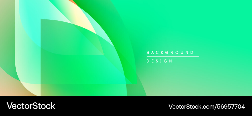 Abstract green gradient shapes overlap modern Abstract green gradient shapes overlap modern Vector Image