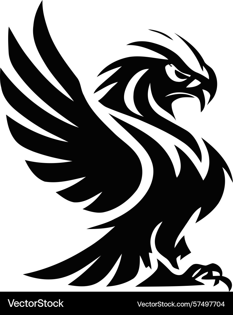 Eagle logo design symbol of freedom and power Vector Image