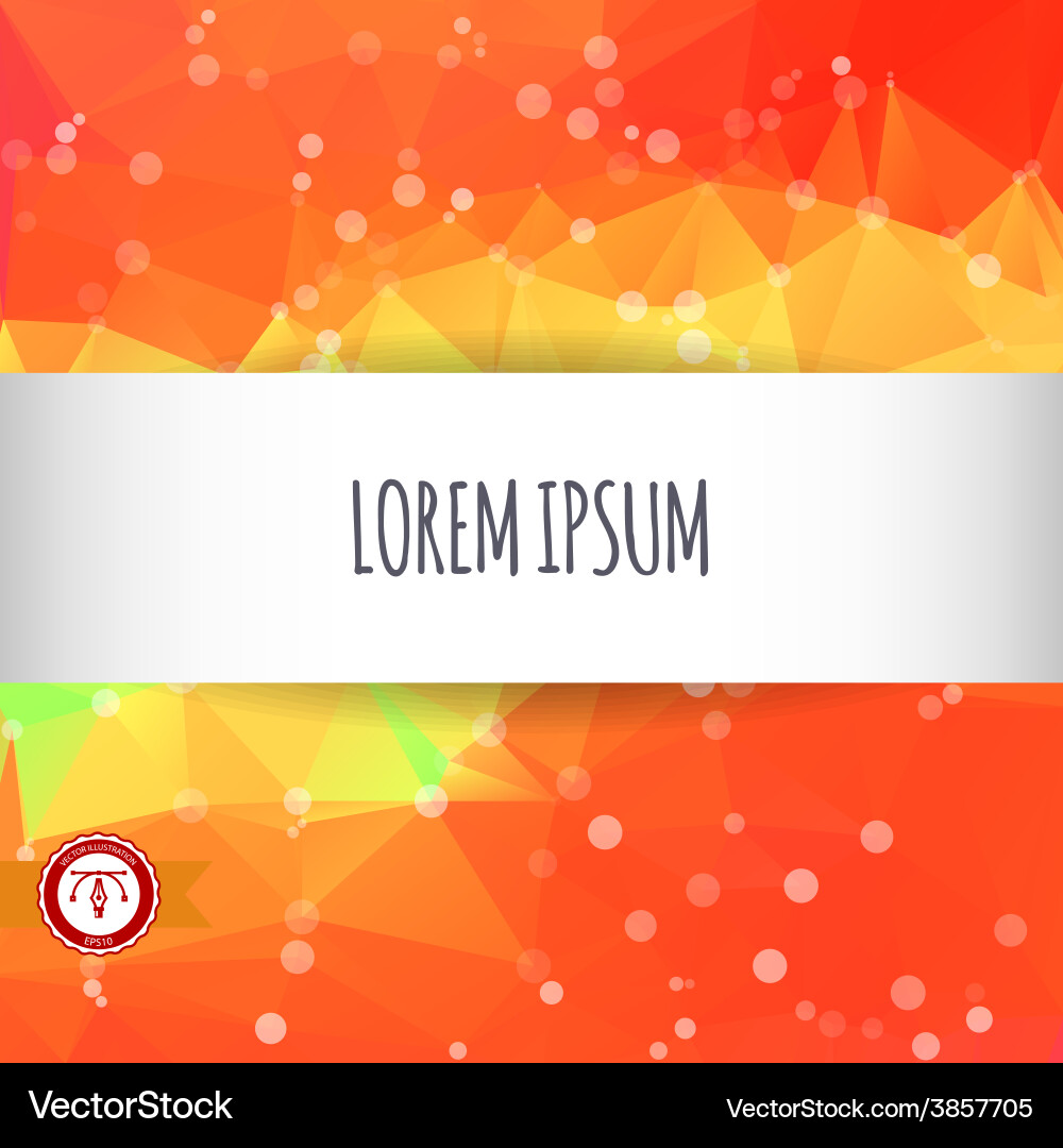 Abstract colorful triangles background vector image