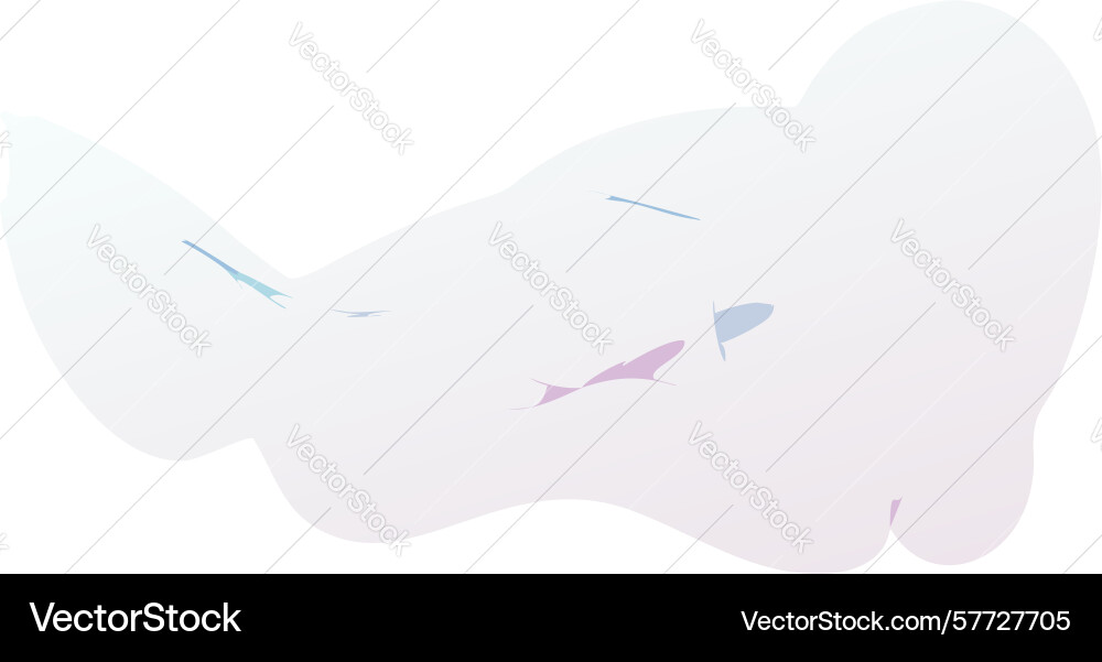 Abstract flowing fluid shape dynamic gradient vector image