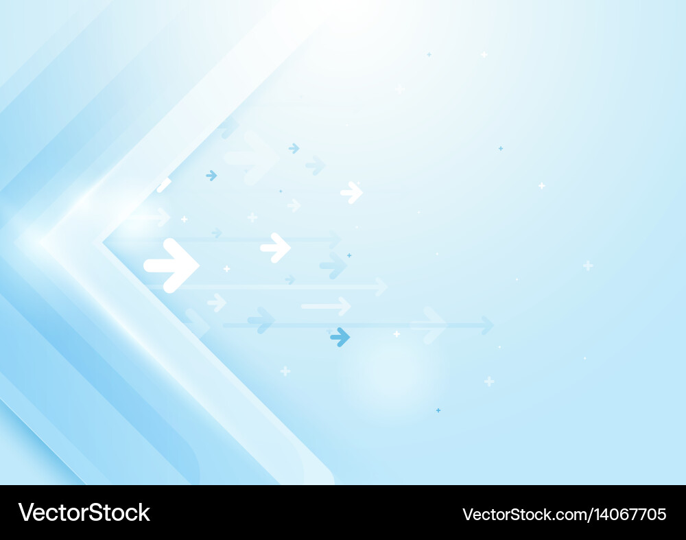 Abstract Technology Background with Arrows Vector Image