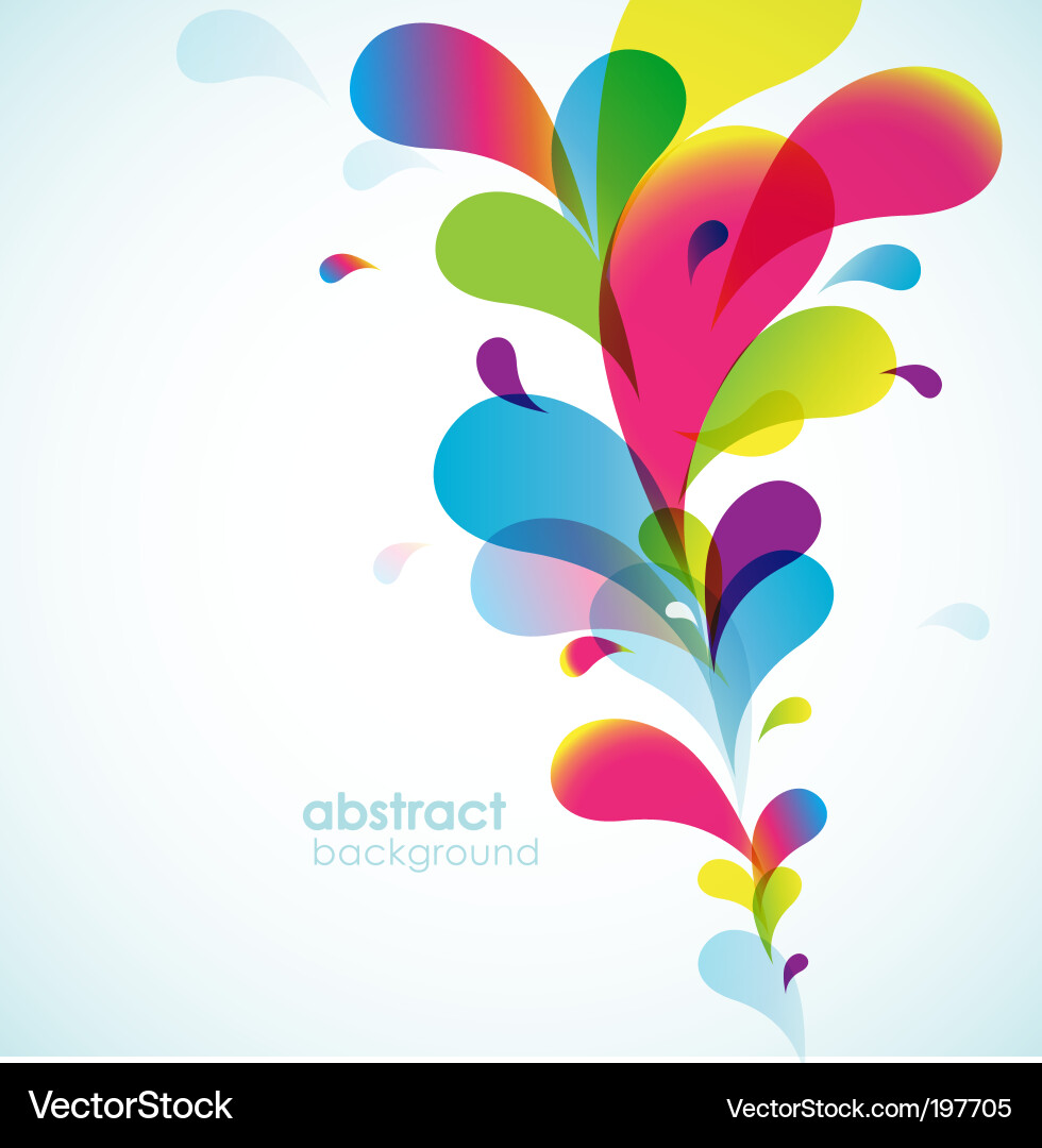 Colorful Abstract Circles Background Vector Image