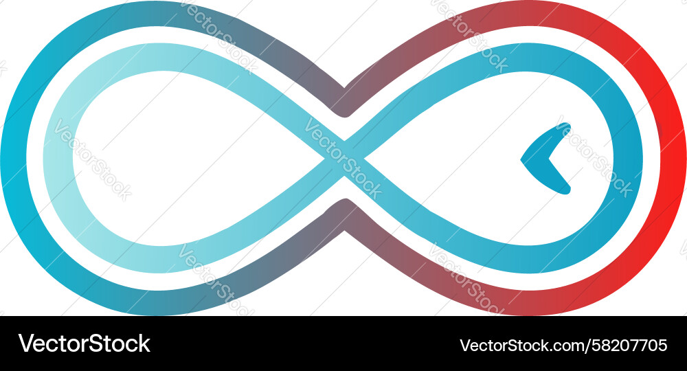 Infinity Time Flow Loop Vector Image