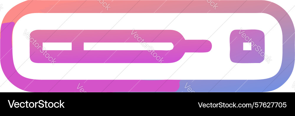 User interface progress bar or loading indicator vector image