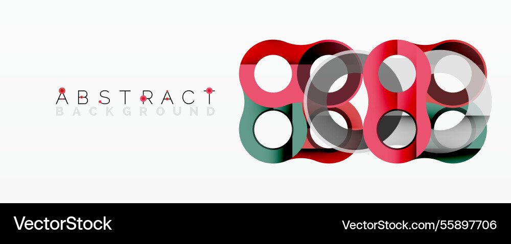 Abstract circle element composition Vector Image