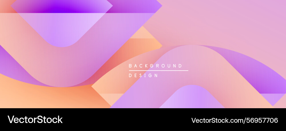 Abstract fluid shapes blend creating soft Vector Image