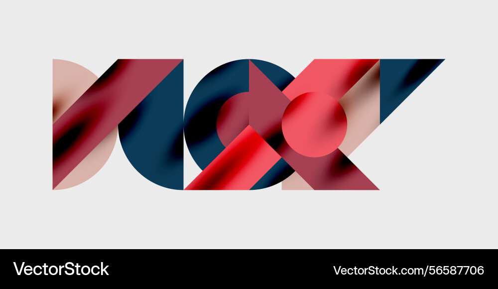 Abstract geometric shapes overlap creating Abstract geometric shapes overlap creating vector image