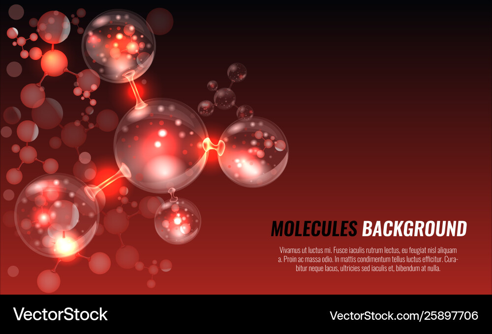 Abstract molecules structure design for your vector image