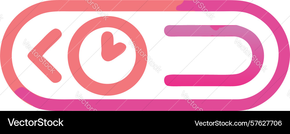 Digital timer or countdown element icon design vector image
