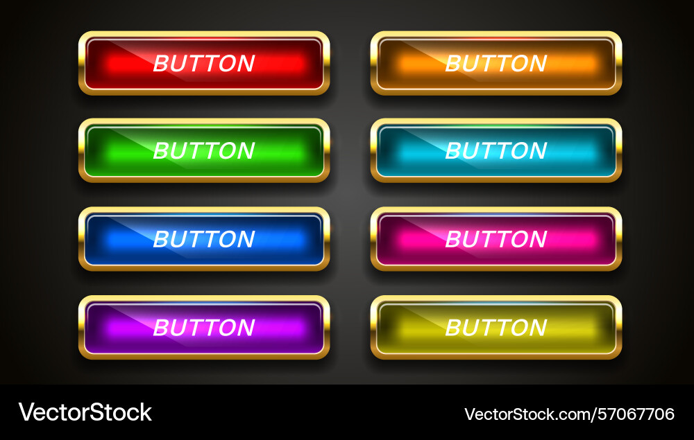 Licht Knopf Rahmen Etikett Veranstaltung Web-Bar-Tasten Licht Knopf Rahmen Etikett Veranstaltung Web-Bar-Tasten vektorbild
