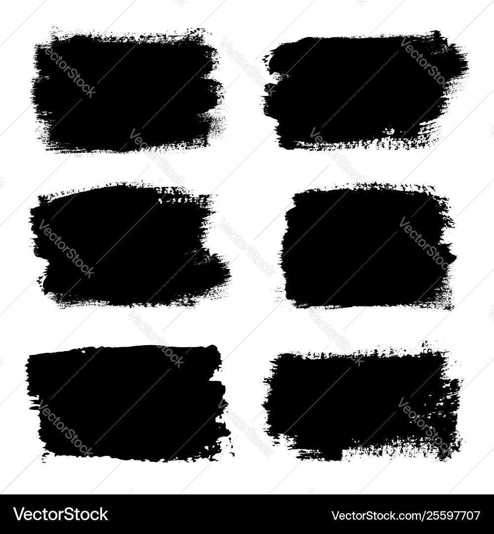 Brush Striche Set isoliert weiß Hintergrund Brush Striche Set isoliert weiß Hintergrund vektorbild
