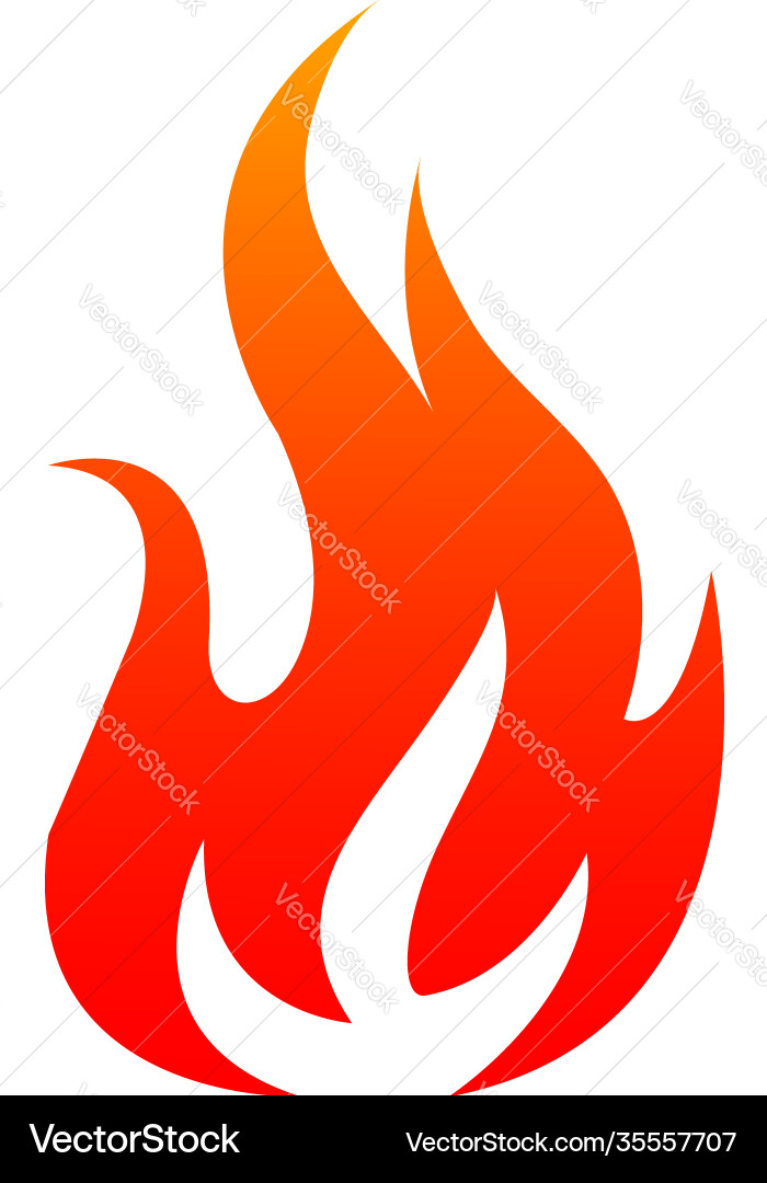 Burning Campfire Icon Vector Image