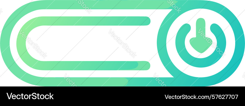 Power onoff button interface icon design vector image