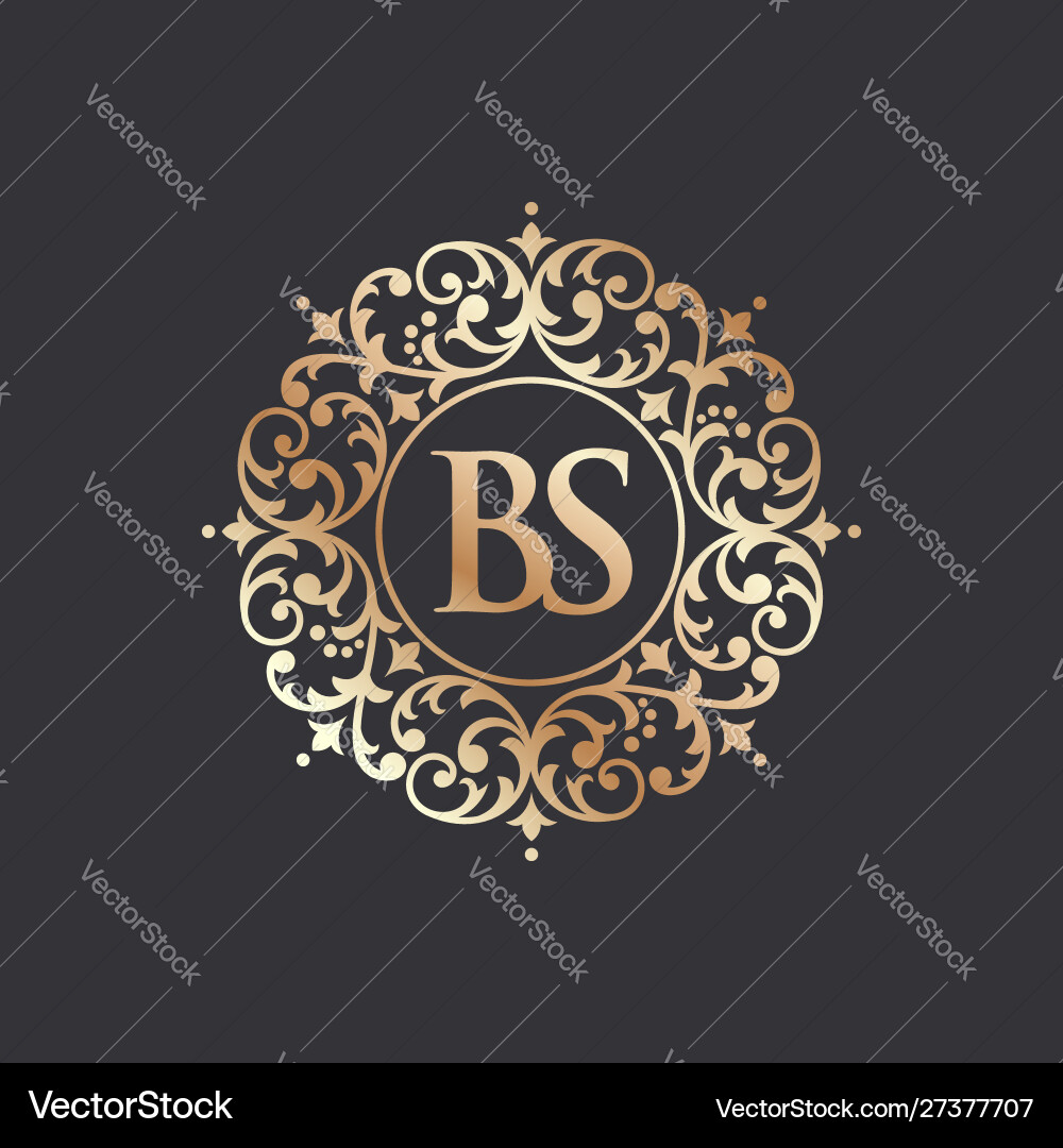 Royal Heraldic Crest Logo vector image