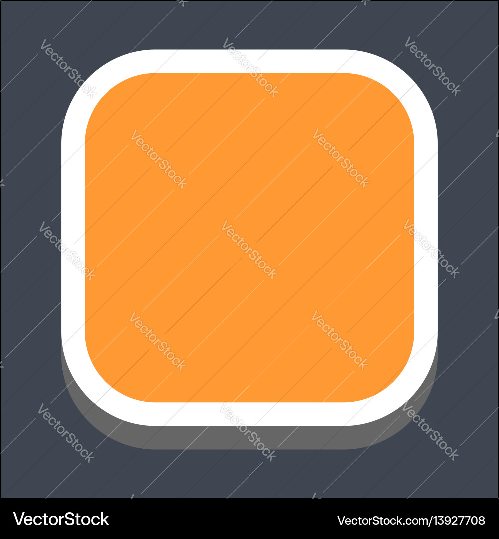 3d flat blank square web button 3d flat blank square web button Vector Image
