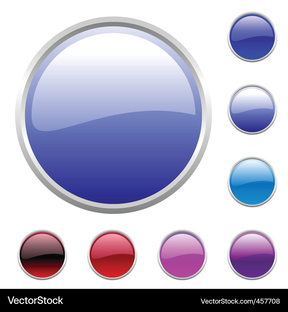 Buttons set Vector Image