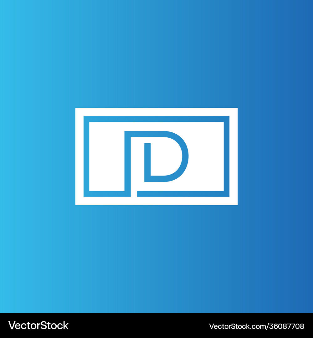 Creative initial letter id square logo design – Royalty-Free Vector ...