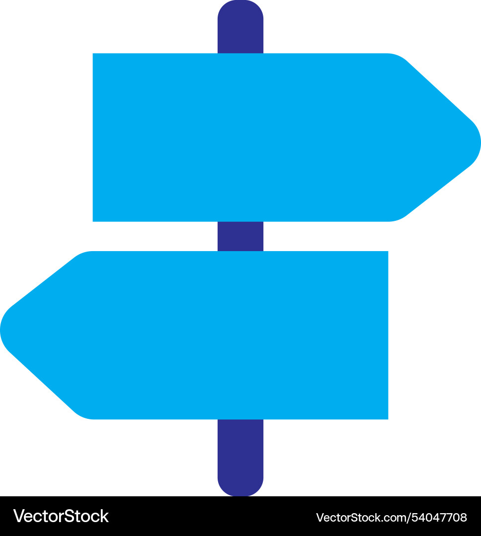 Maps and navigation guide post vector image