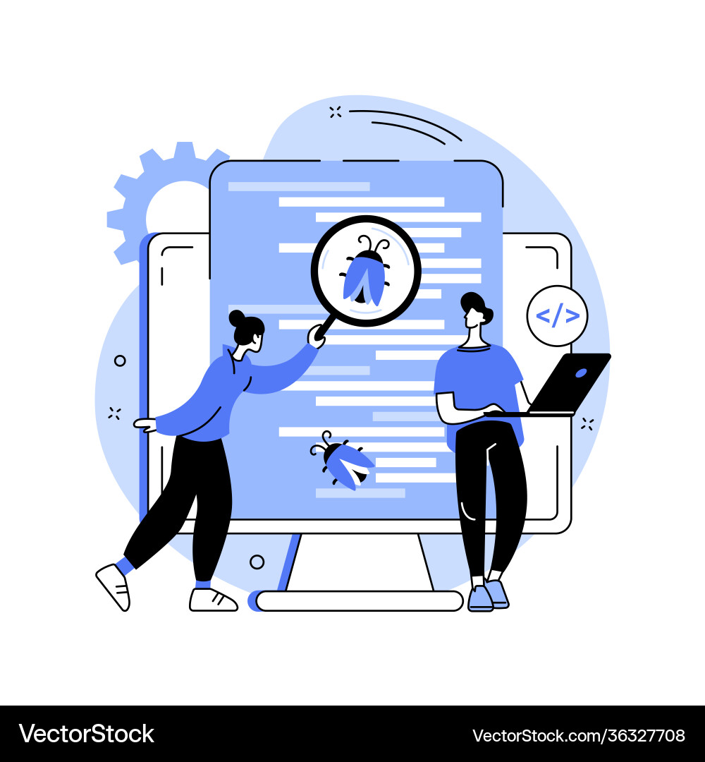 Software Testing Concept vector image