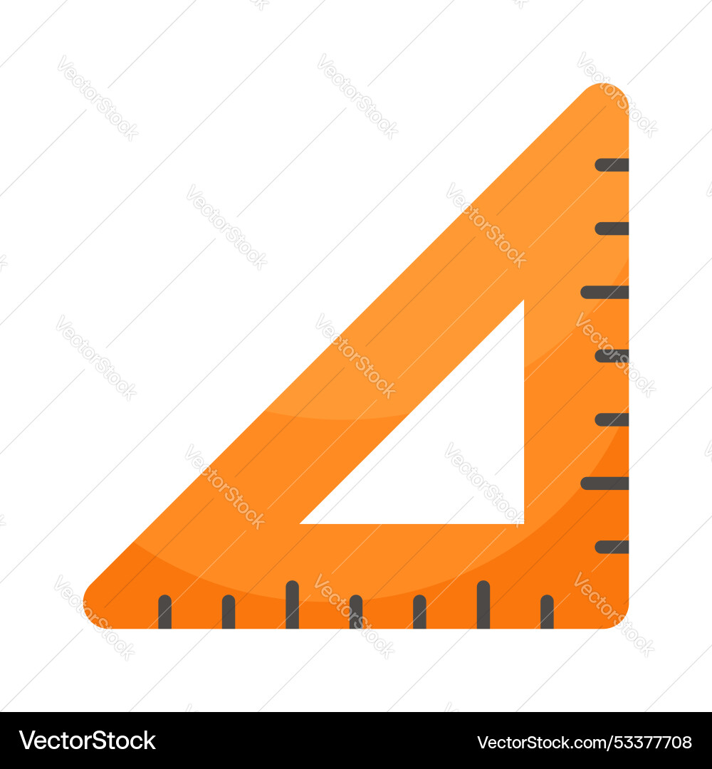 Triangular ruler Vector Image