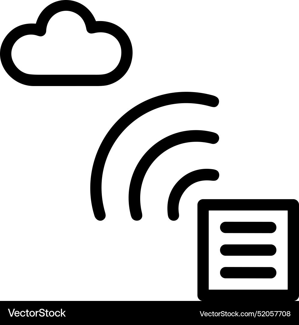 Upload outline icon symbol image Vector Image