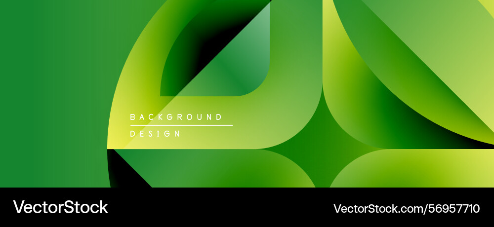 Abstract green layers create dynamic visual flow Abstract green layers create dynamic visual flow Vector Image