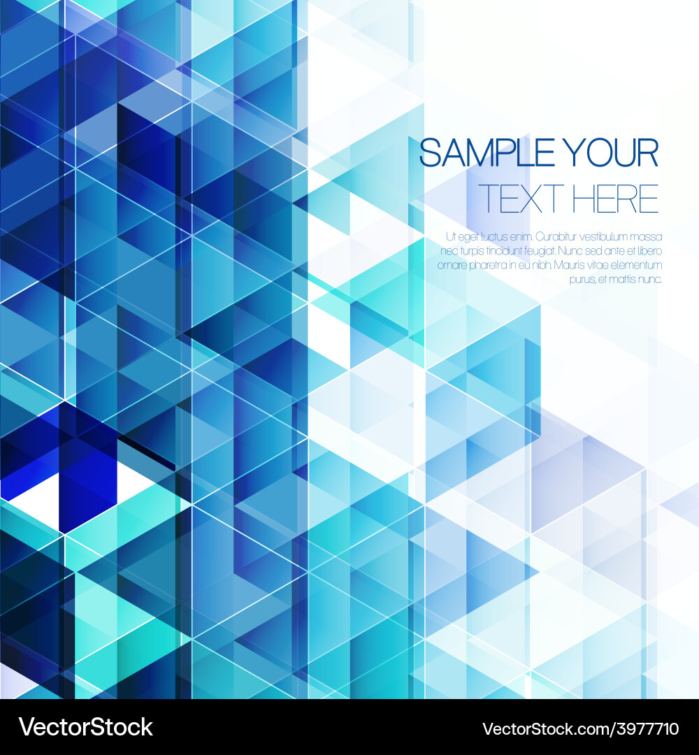 Abstract triangular background vector image