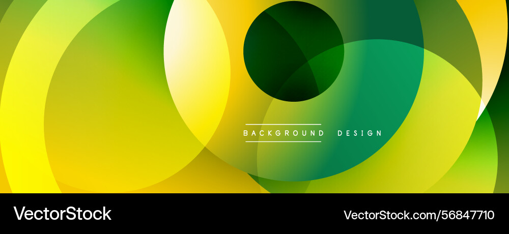 Abstract vibrant circles overlap creating dynamic Abstract vibrant circles overlap creating dynamic Vector Image