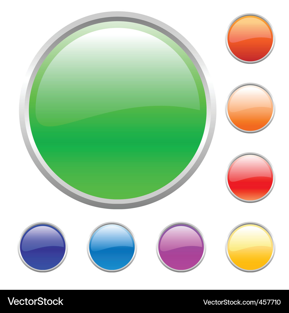 Buttons set Vector Image