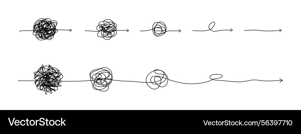 Complex line and complicated way idea thinking Complex line and complicated way idea thinking vector image