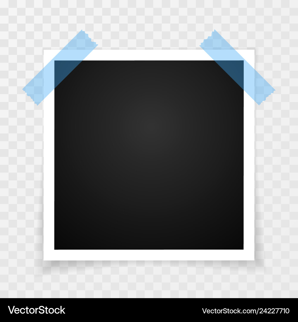 Retro photo frame with shadows Retro photo frame with shadows vector image