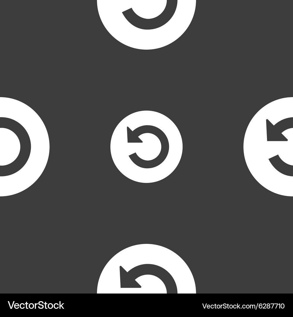 Upgrade arrow icon sign seamless pattern on a gray Vector Image