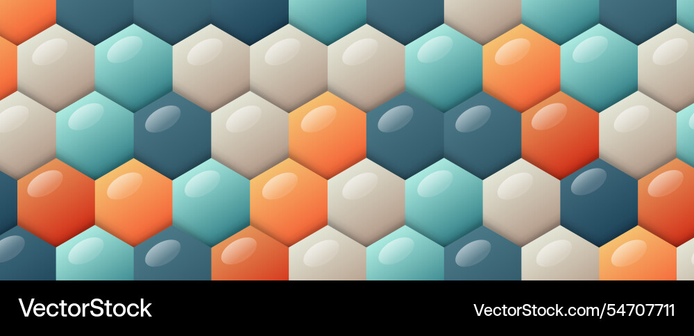 Abstract technology color hexagon background Abstract technology color hexagon background vector image