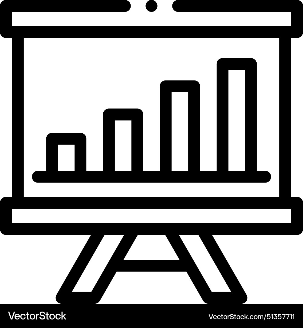 Analytics icon thin linear style design isolated Analytics icon thin linear style design isolated vector image