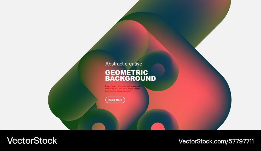 Fluid shapes overlap creating vibrant color Vector Image
