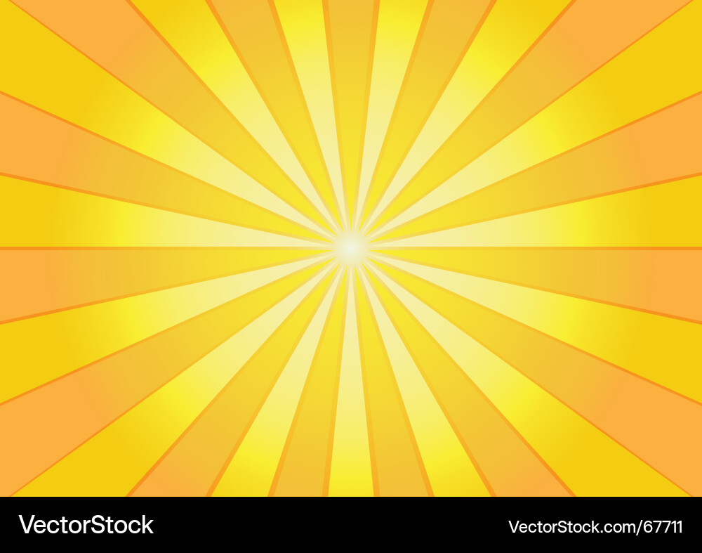 Radiant Sunburst Background Vector Image