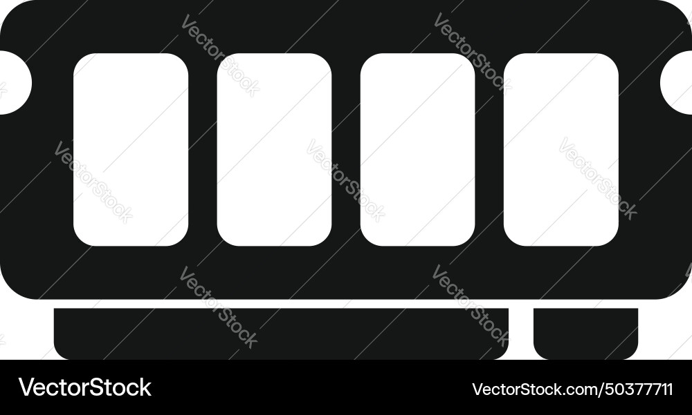 Ram memory icon simple pc computer part Ram memory icon simple pc computer part Vector Image