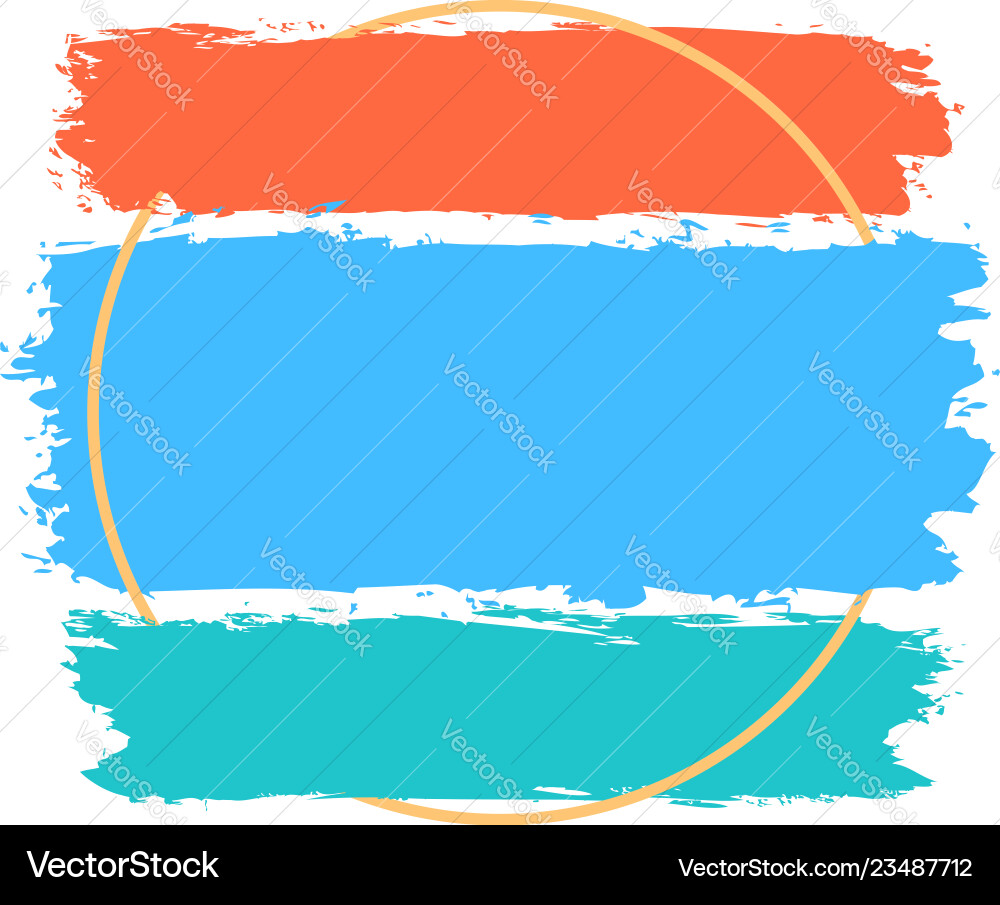 Abstract element created using colored brush Abstract element created using colored brush vector image