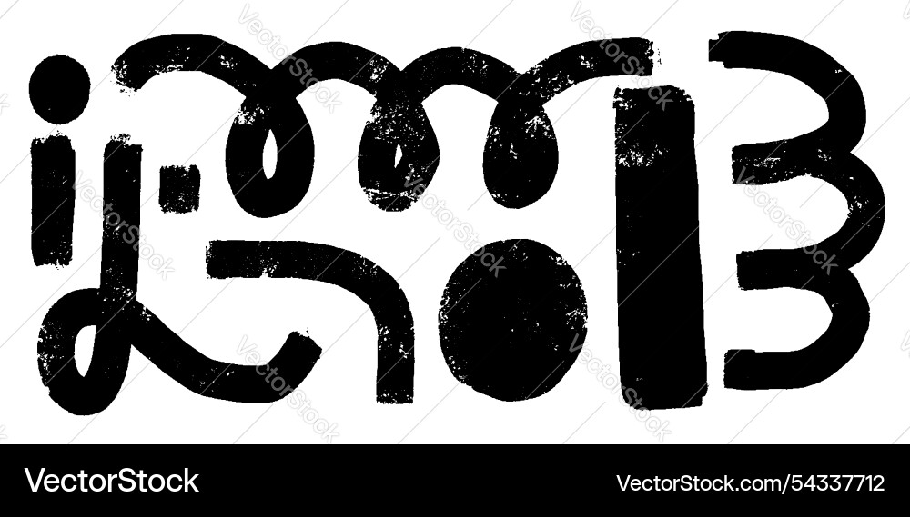 Ink curve line set playful scribbles and waves Ink curve line set playful scribbles and waves Vector Image