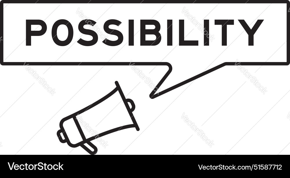 Megaphone icon with speech bubble in word Vector Image