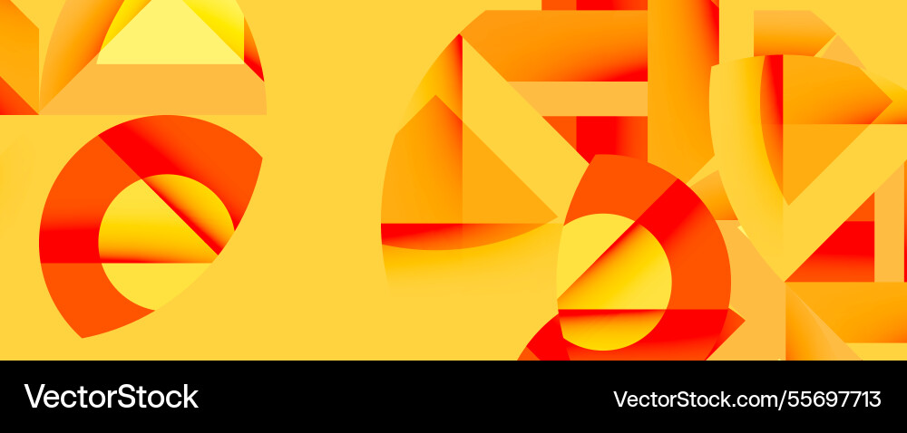Abstract geometric composition with interlocking Abstract geometric composition with interlocking Vector Image
